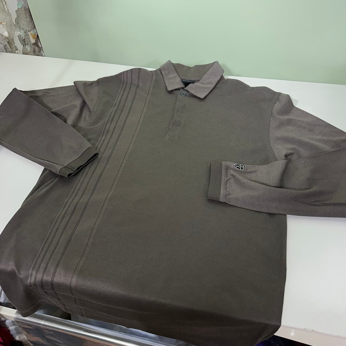 M 나이키골프 진그레이 헨리넥 긴팔카라티 상품이미지3