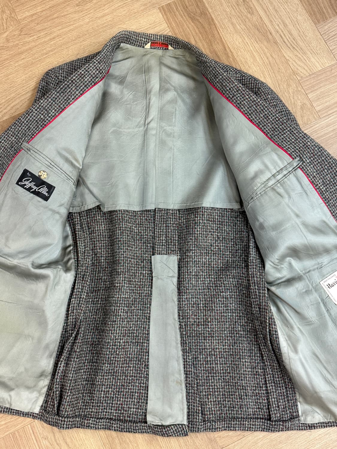 메이드인USA 해리스트위드 체크 울 자켓 상품이미지10