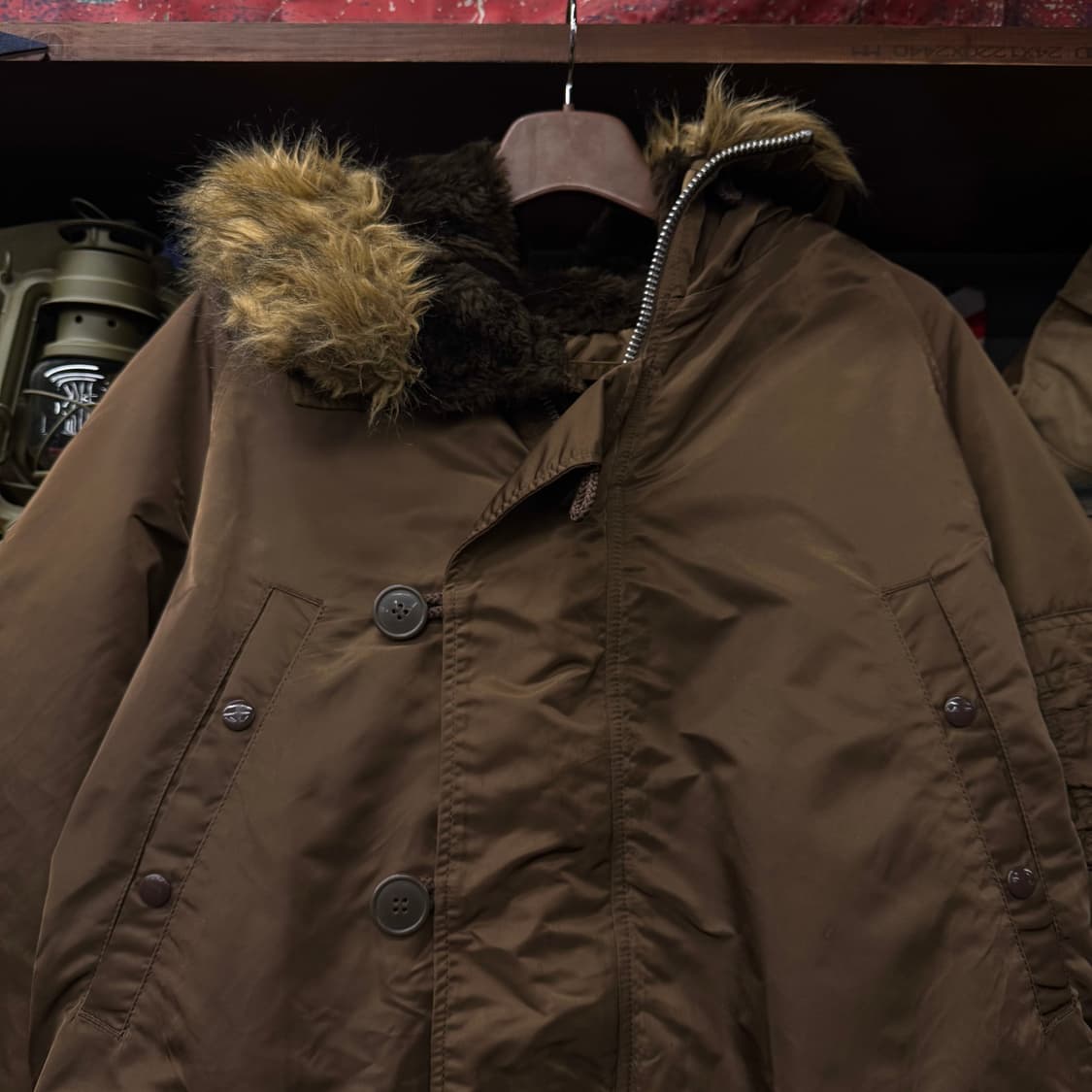 알파 인더스트리 N3B 밀리터리 퍼 후드 야상 자켓 파카 복각 N129 상품이미지3