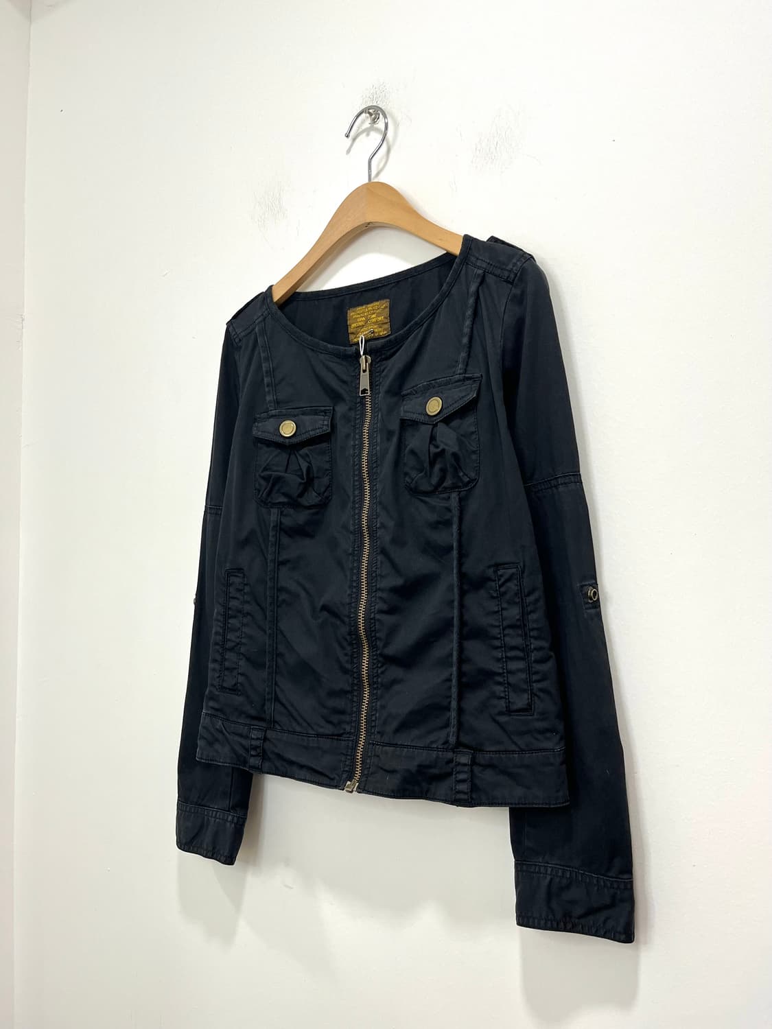 일본 빈티지 노카라 카고 포켓 숏 집업 자켓 상품이미지2
