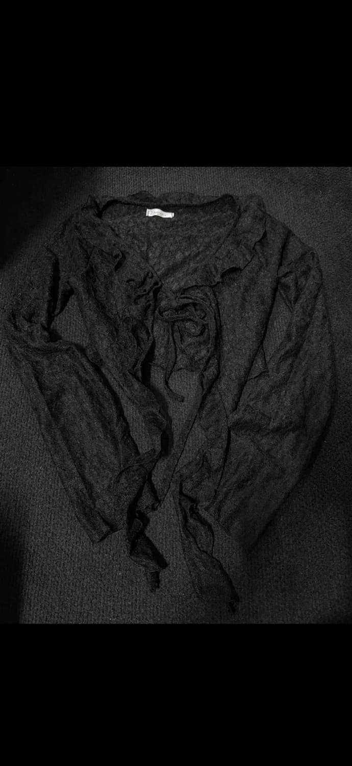 빈티지 페어리 프릴 레이스 가디건 크루빈티지 파우닝 큐빈 상품이미지1