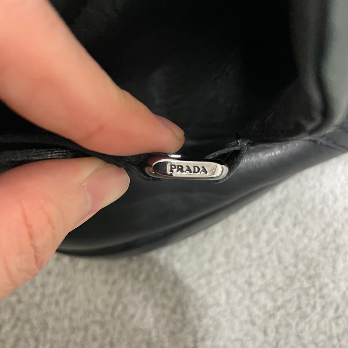 265) 프라다 스포츠 로고 벨크로 하이탑 스니커즈 상품이미지7