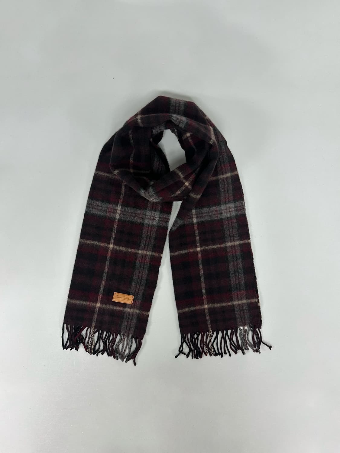 루이비통 레더 로고 캐시미어 울 머플러 상품이미지1