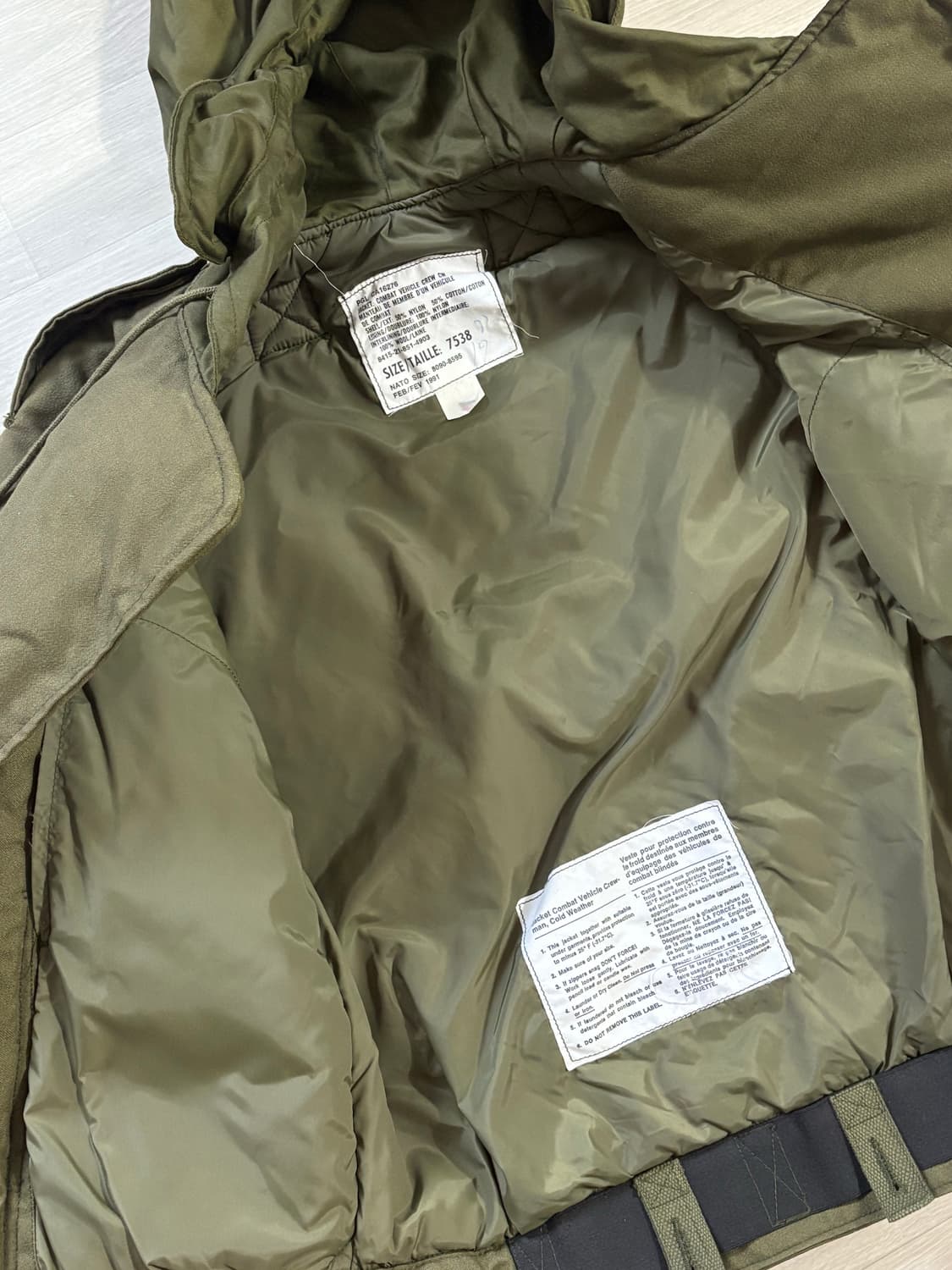 90s 캐나다군 탱커자켓 데드스탁 상품이미지4