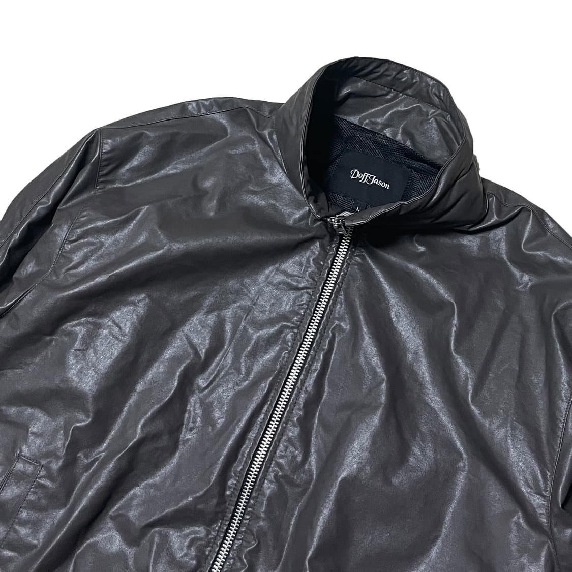 도프제이슨 비건레더 오버핏 바람막이 점퍼 상품이미지3