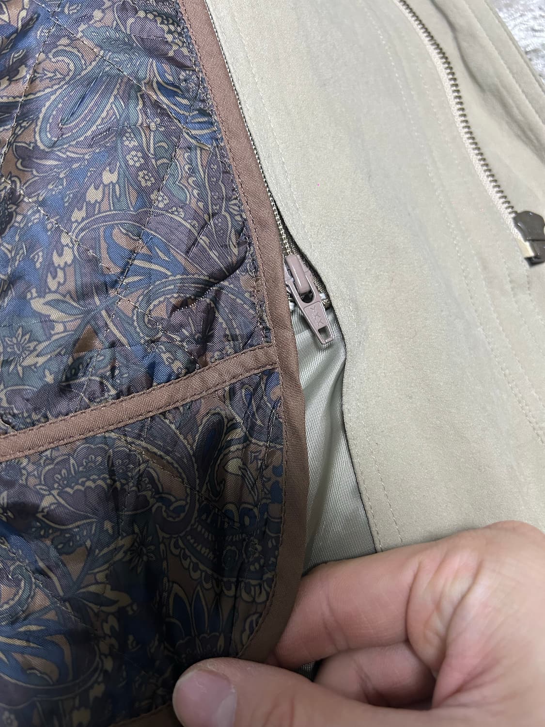 일본판 BREEKS 인조 스웨이드 코트자켓 사이즈 105~110 상품이미지5