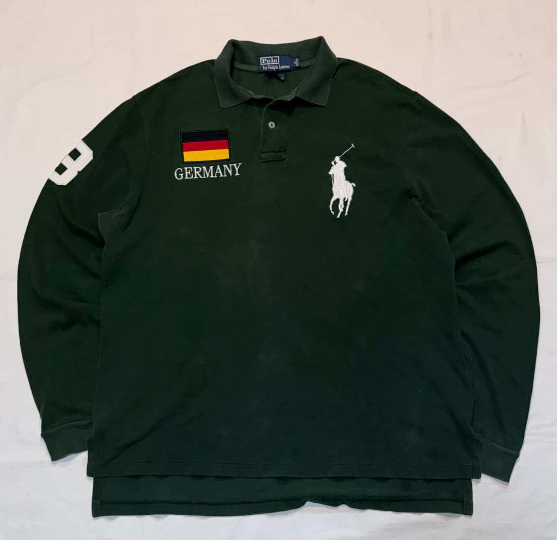 폴로 랄프로렌 빅포니 치프키프 독일 롱슬리브 카라티 그린 상품이미지2