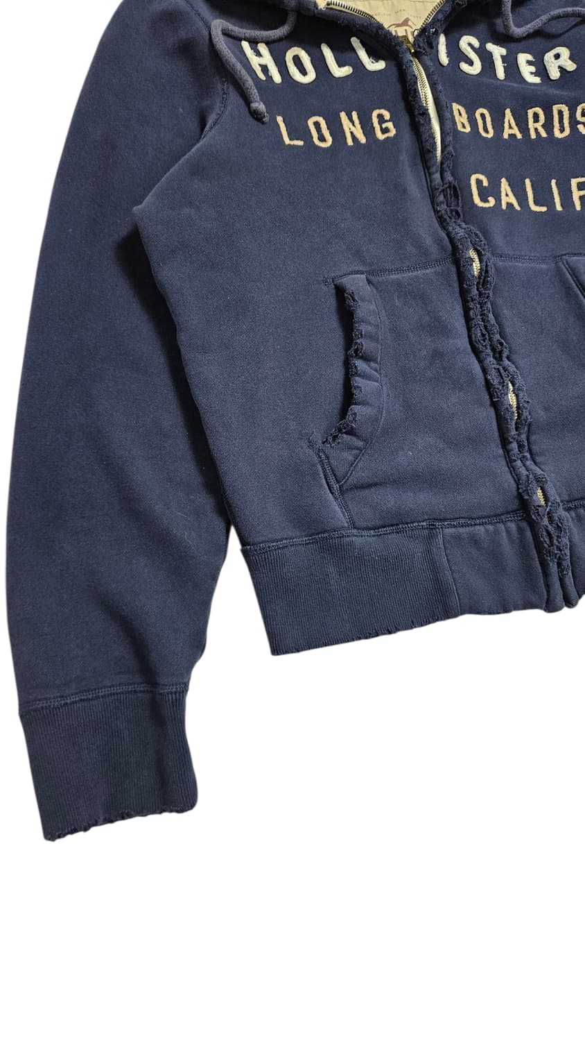 홀리스터 자수 로고 후드집업 상품이미지3