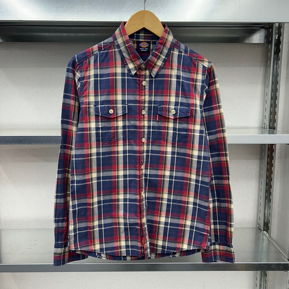 (WOMEN M)디키즈 체크셔츠-Y320 상품이미지1