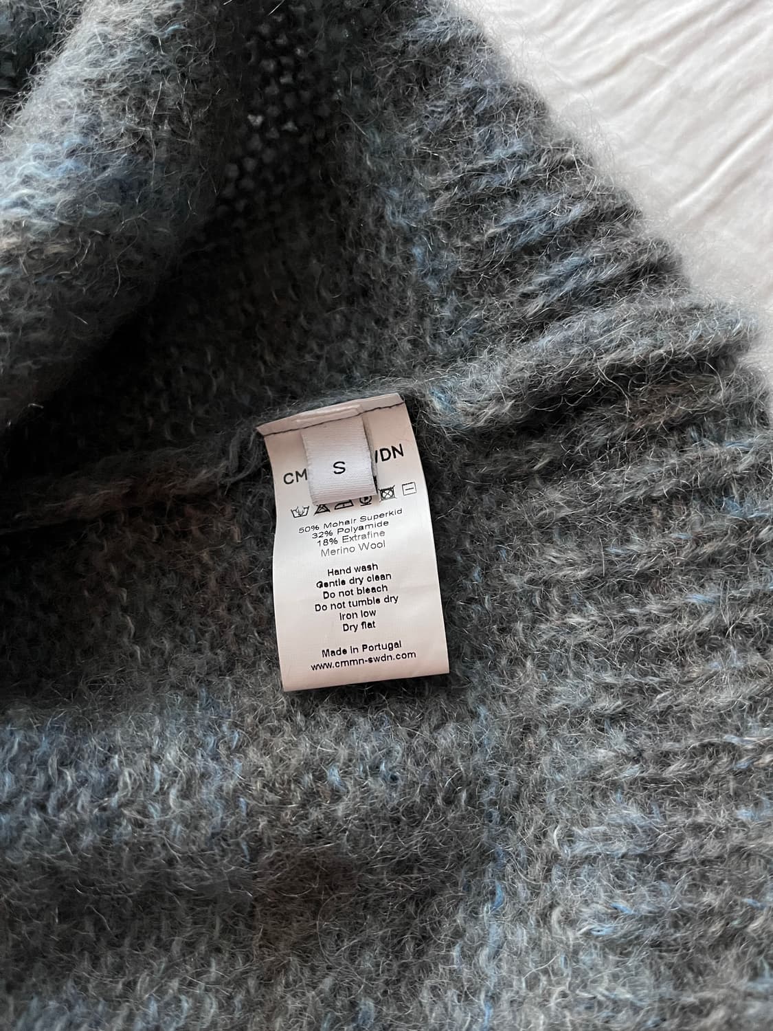 [S]커먼스웨덴 CMMN SWDN sigge 니트 블루 상품이미지3