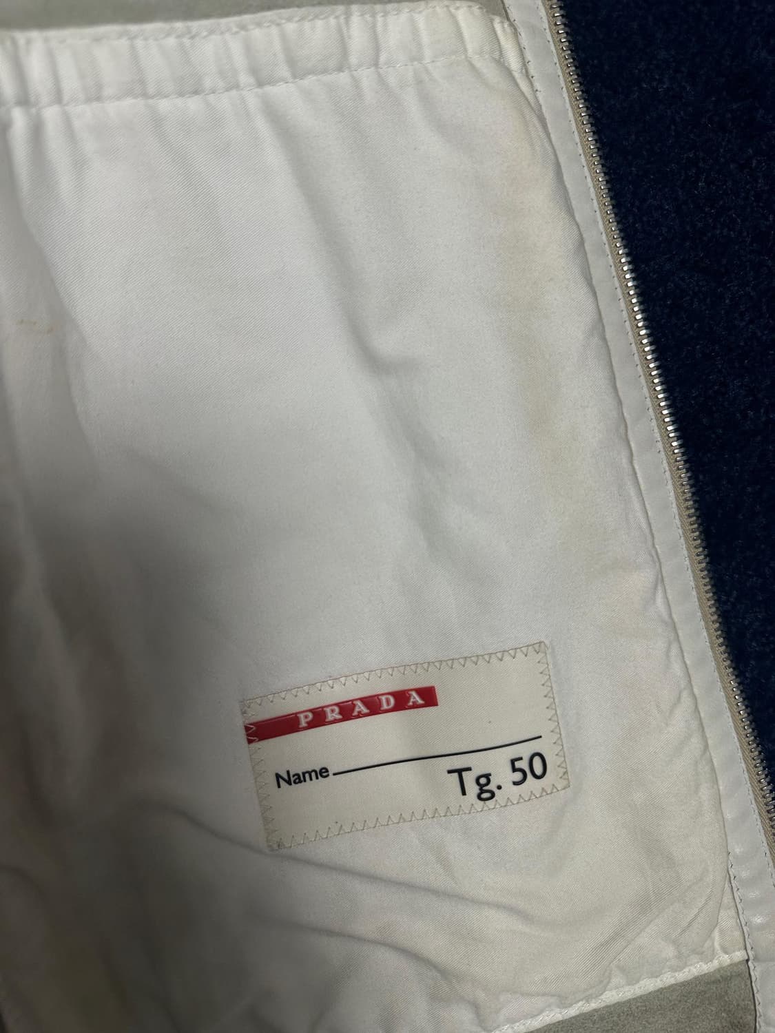 프라다 화이트 레더자켓 상품이미지4