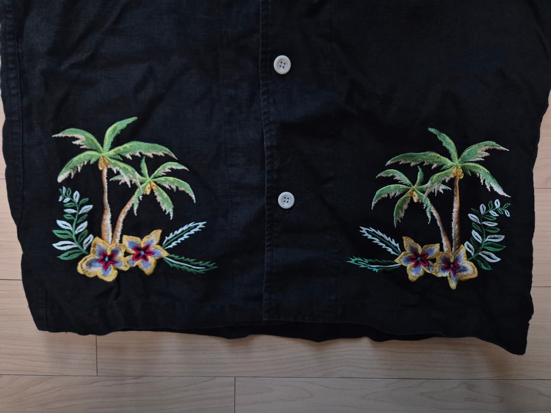 디아프바인 하와이안 자수 셔츠 3점 일괄 상품이미지6