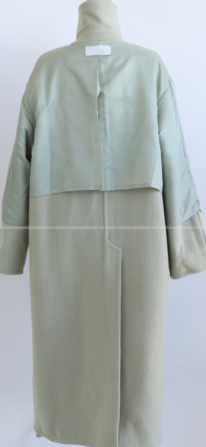 원로그 메론 핸드메이드 롱 코트 상품이미지7