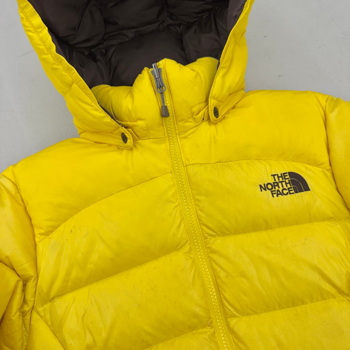 노스페이스 700 눕시 구스다운 경량 패딩 옐로우 상품이미지3