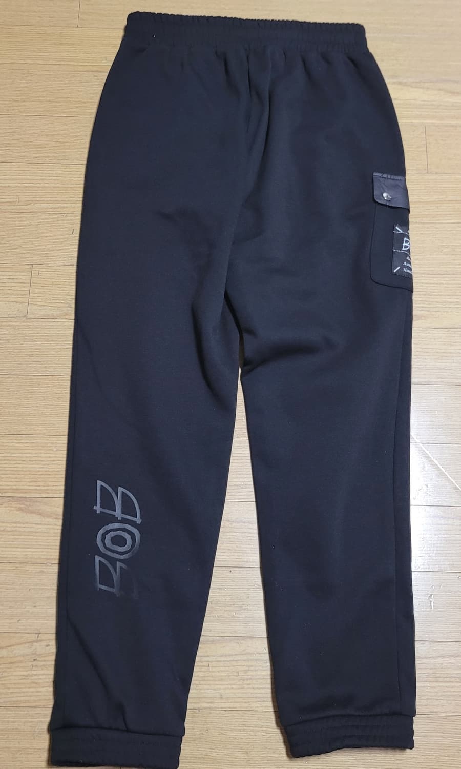 BOB 남성 블랙 트레이닝 바지 상품이미지2