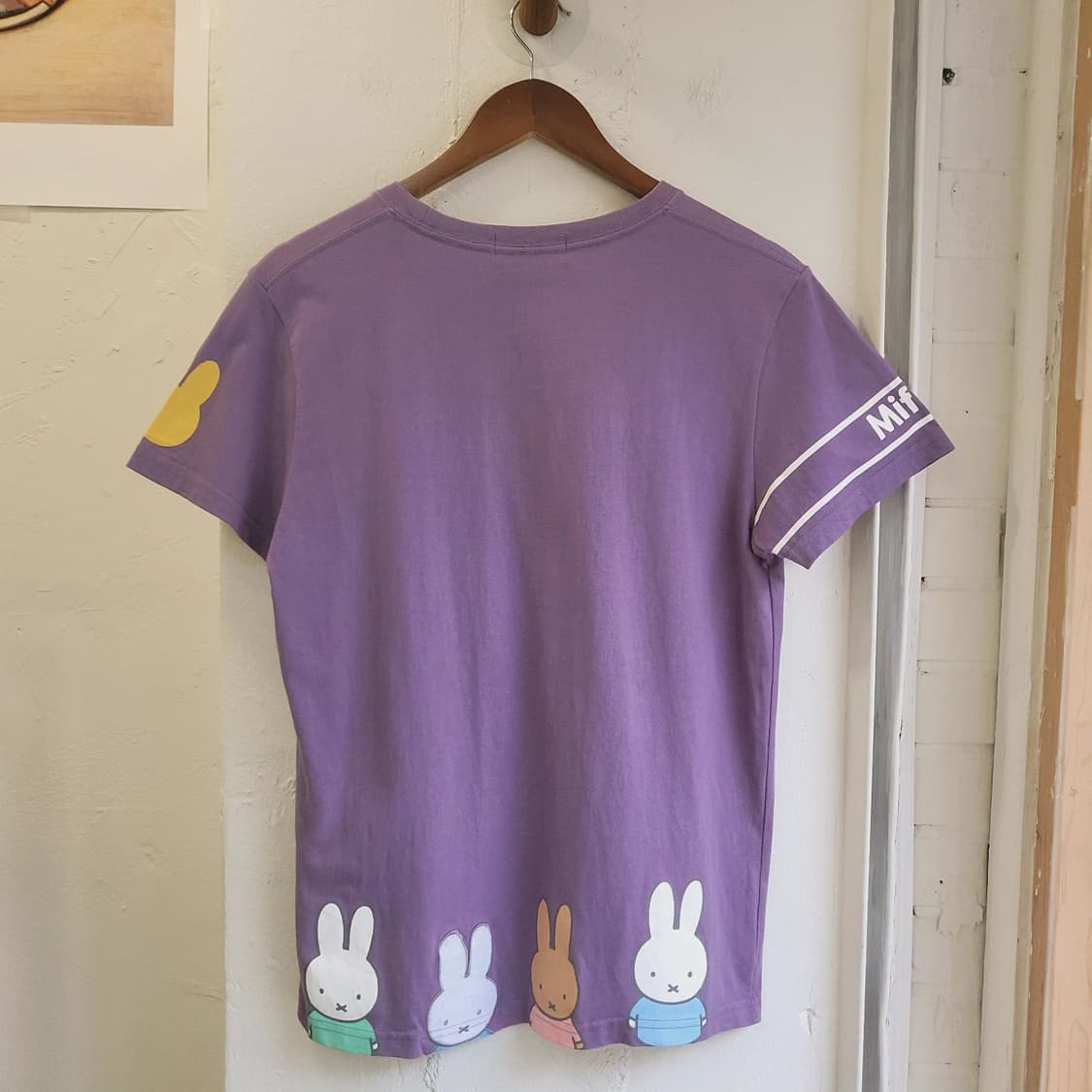 Miffy 바이올렛 미피 레터링 티셔츠 상품이미지6