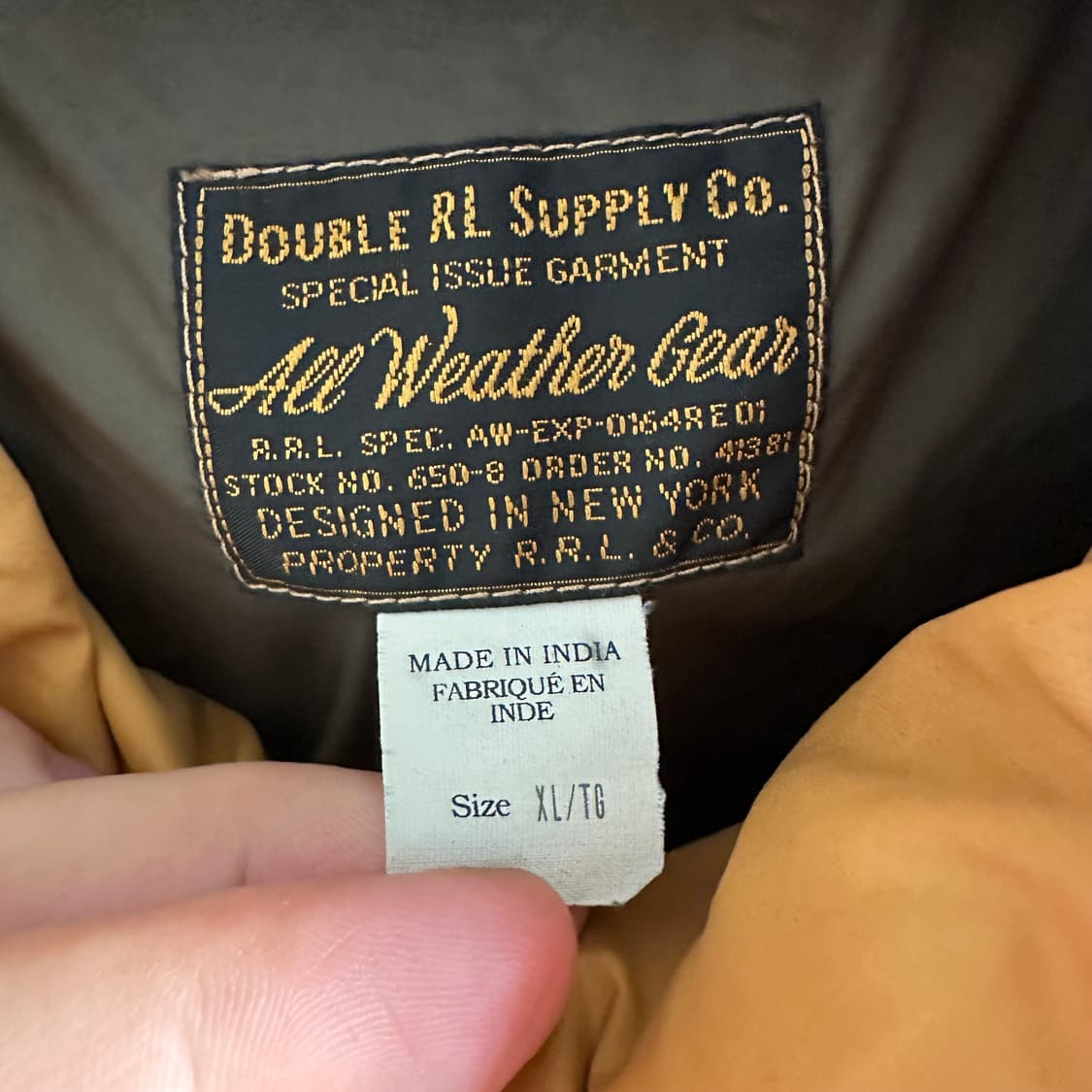 RRL 카라코람 패딩 논후디드 상품이미지7