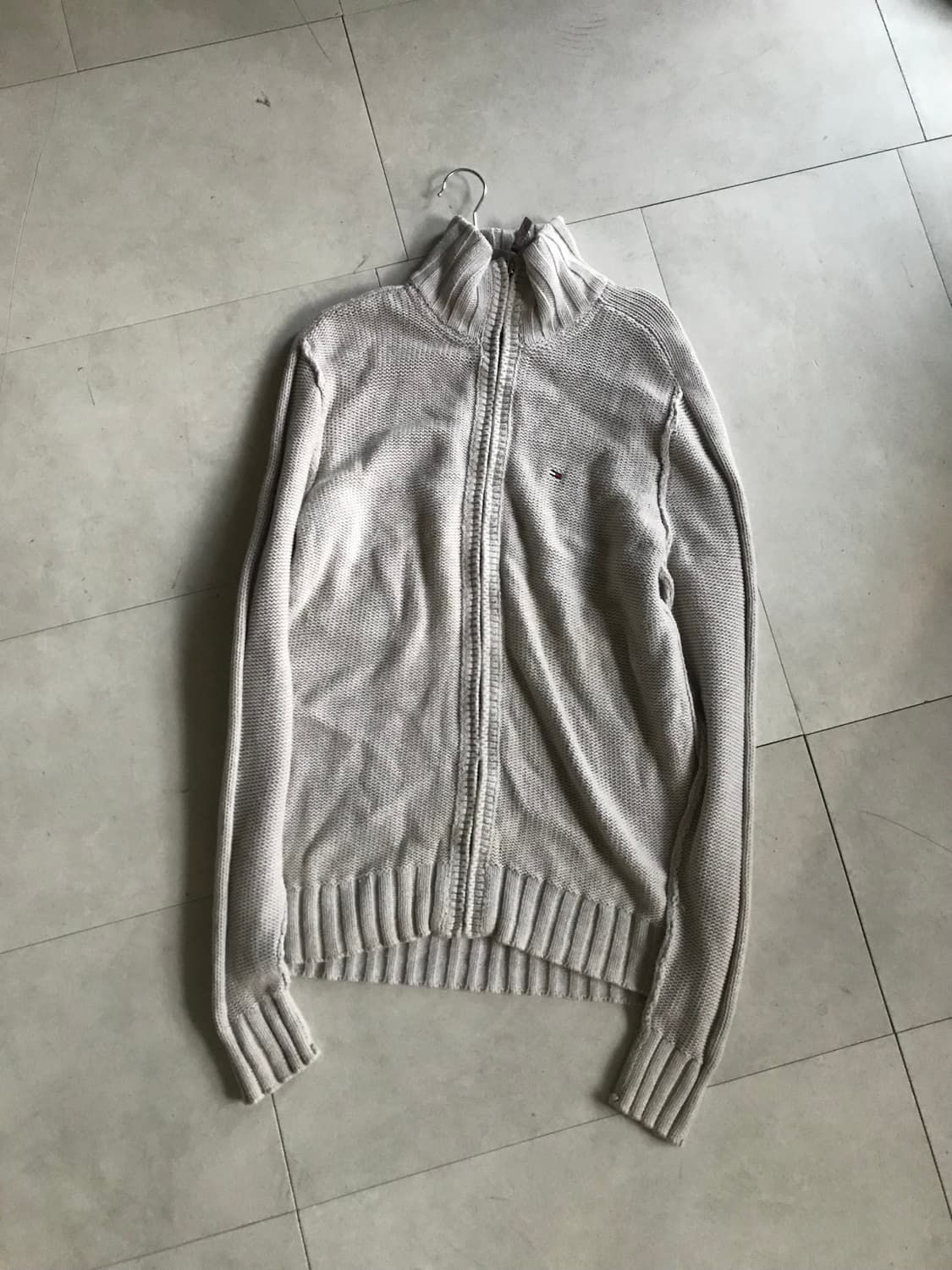 타미힐피거 오트밀 니트집업 상품이미지6