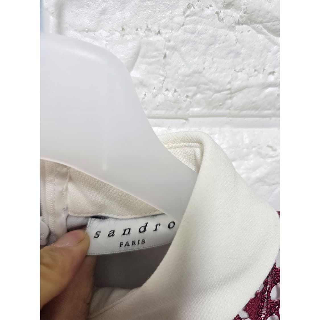 산드로 sandro 파리 레이스 카라 원피스 S 상품이미지2