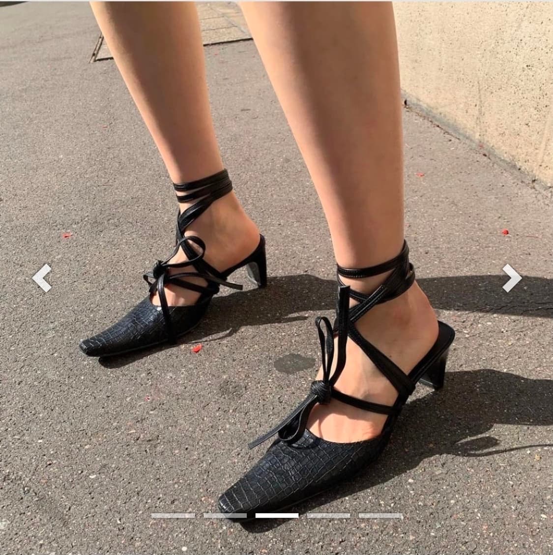 새상품 오르 orr 드레곤블루스 스퀘어 뮬 엘리게이터 38.5 255 상품이미지2