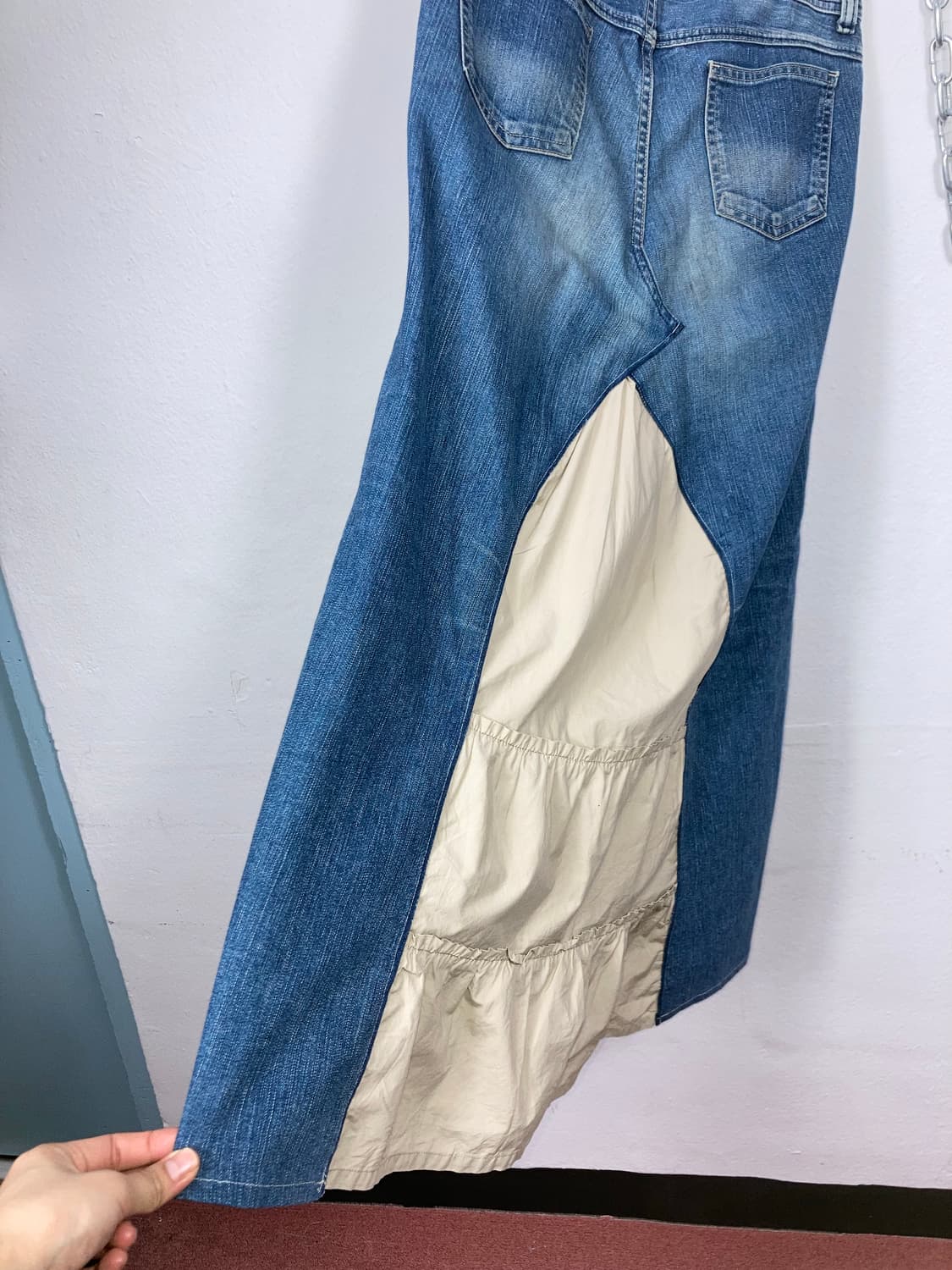 빈티지 데님 롱스커트 상품이미지5