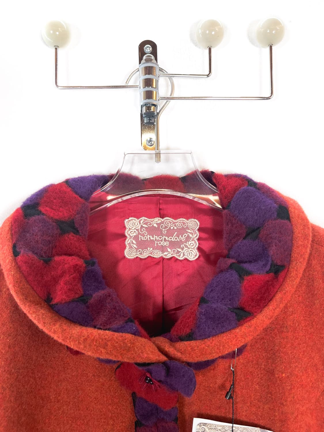 빈티지 울 플라워 코사지 자켓 상품이미지7