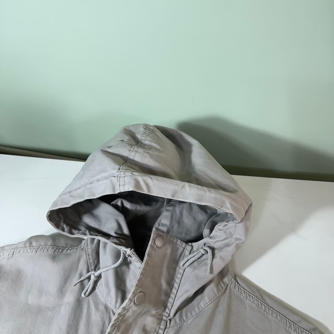 M 파르테멘토 시멘트그레이 크롭오버핏 투웨이 후디 코튼자켓 상품이미지4