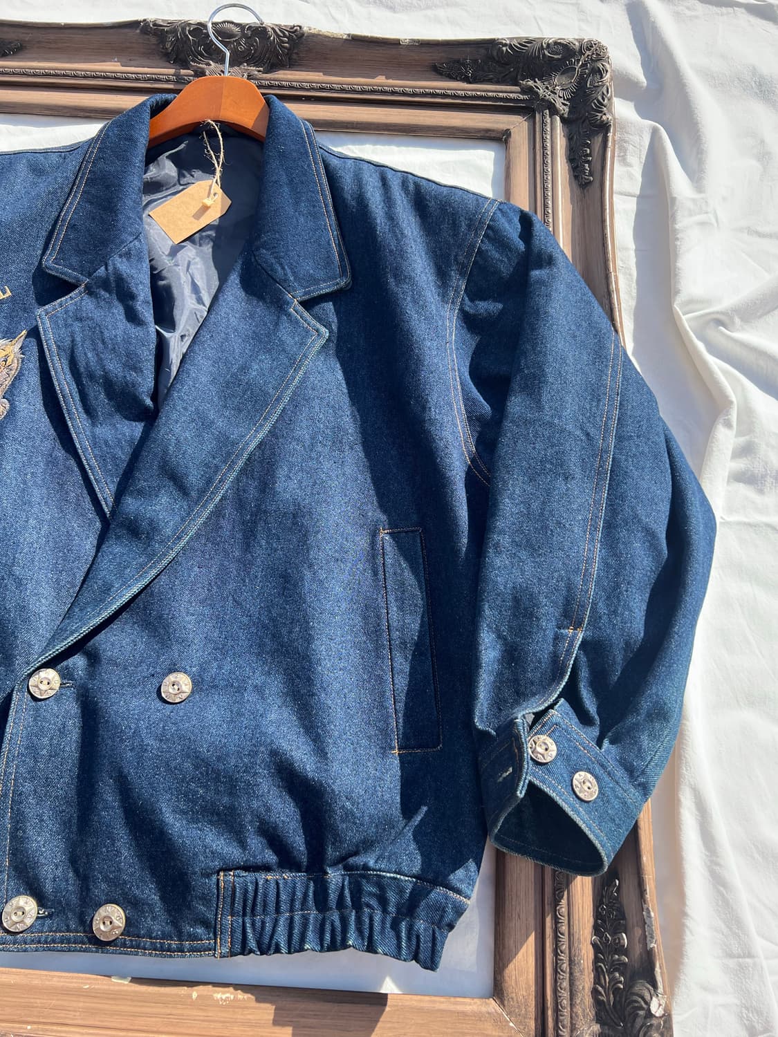 블루종 더블 데님 자켓 상품이미지2