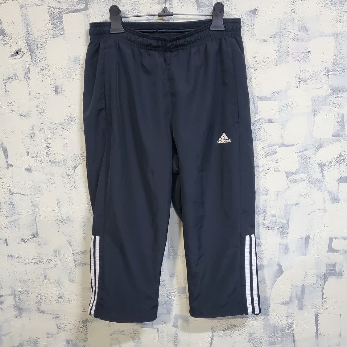 아디다스 삼선 7부 트랙탑 트레이닝 바지 블랙  상품이미지1