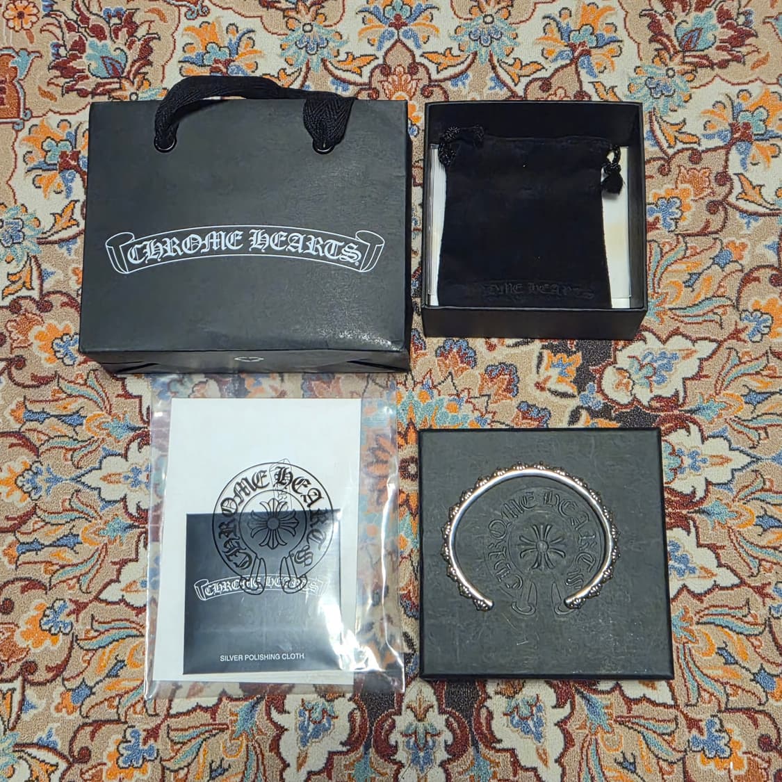 크롬하츠 크로스 뱅글 chrome hearts cross bangle 상품이미지1