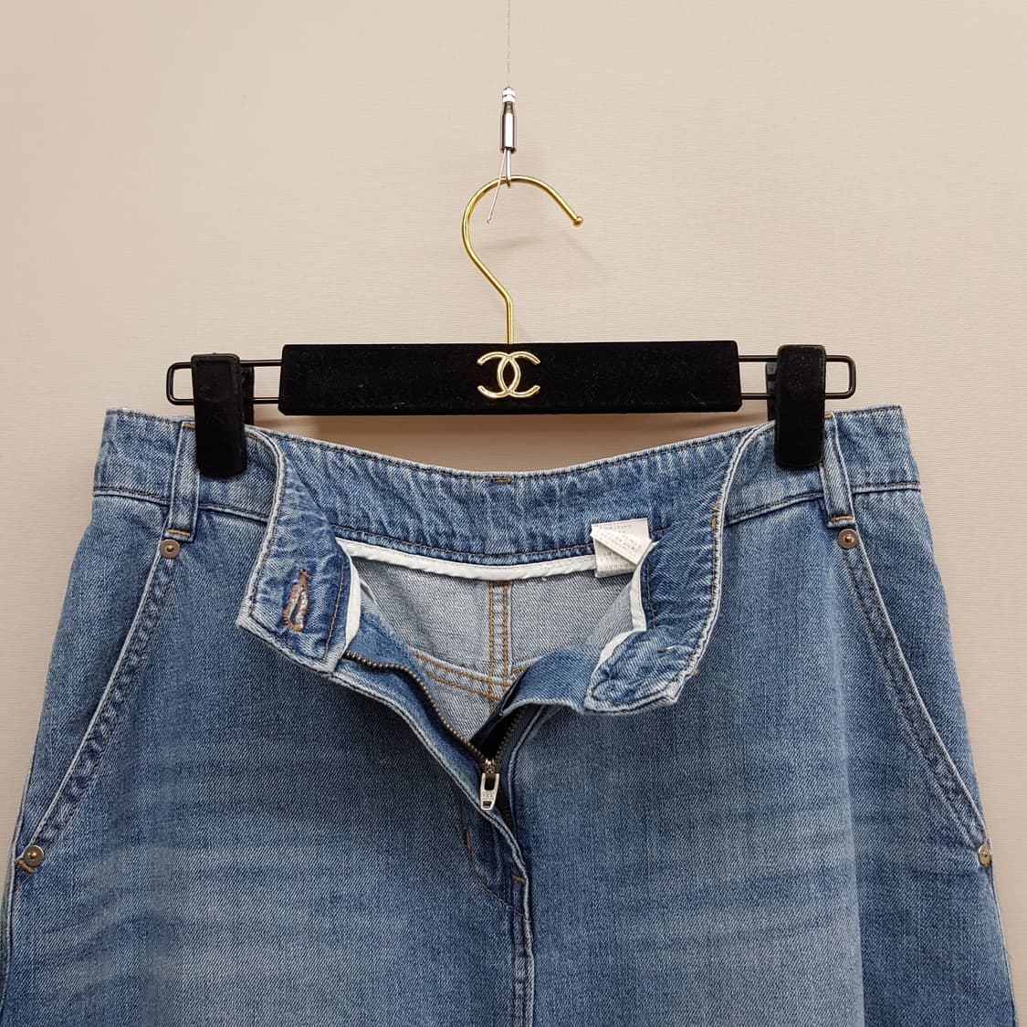 한섬 SJSJ 2024 데님 A라인 롱 스커트 67-98사이즈 상품이미지2