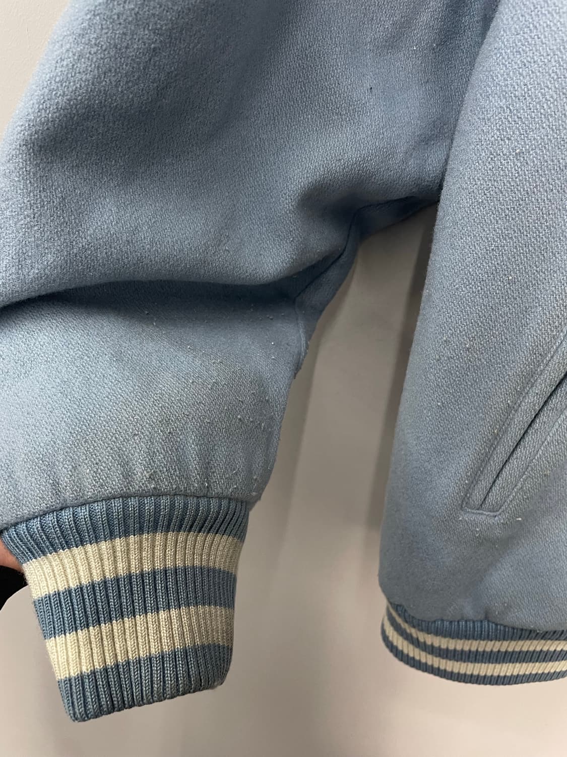 WWS MLB 양키스 라이트블루 울 바시티 자켓 H1180 상품이미지7