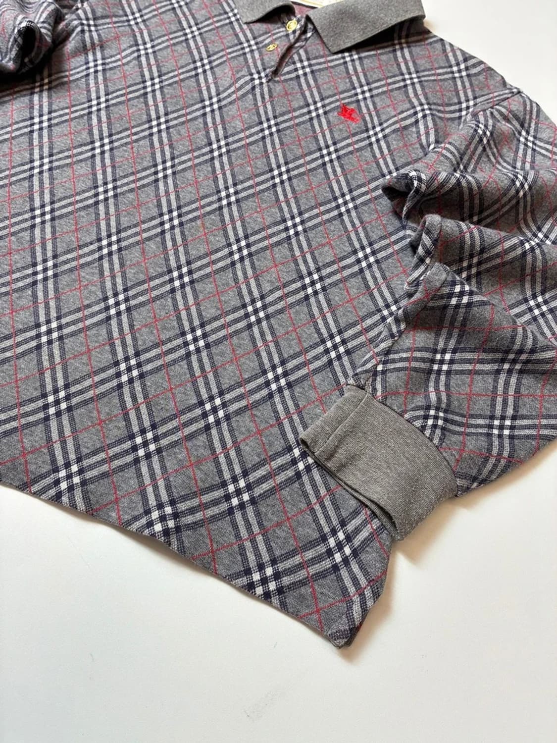 버버리 90's 클래식 체크 카라 롱슬리브 PN8975 상품이미지4