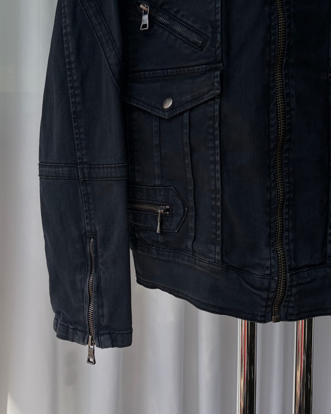 [L]Showblanc 스판덱스 바이커 자켓 상품이미지7