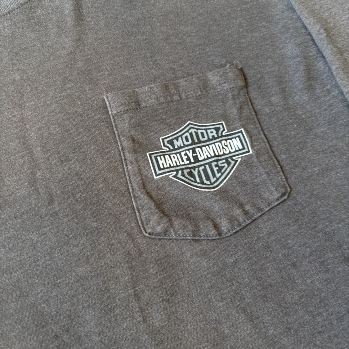 할리데이비슨 미국 생산 다크 그레이 플레임 긴팔 티셔츠 상품이미지5