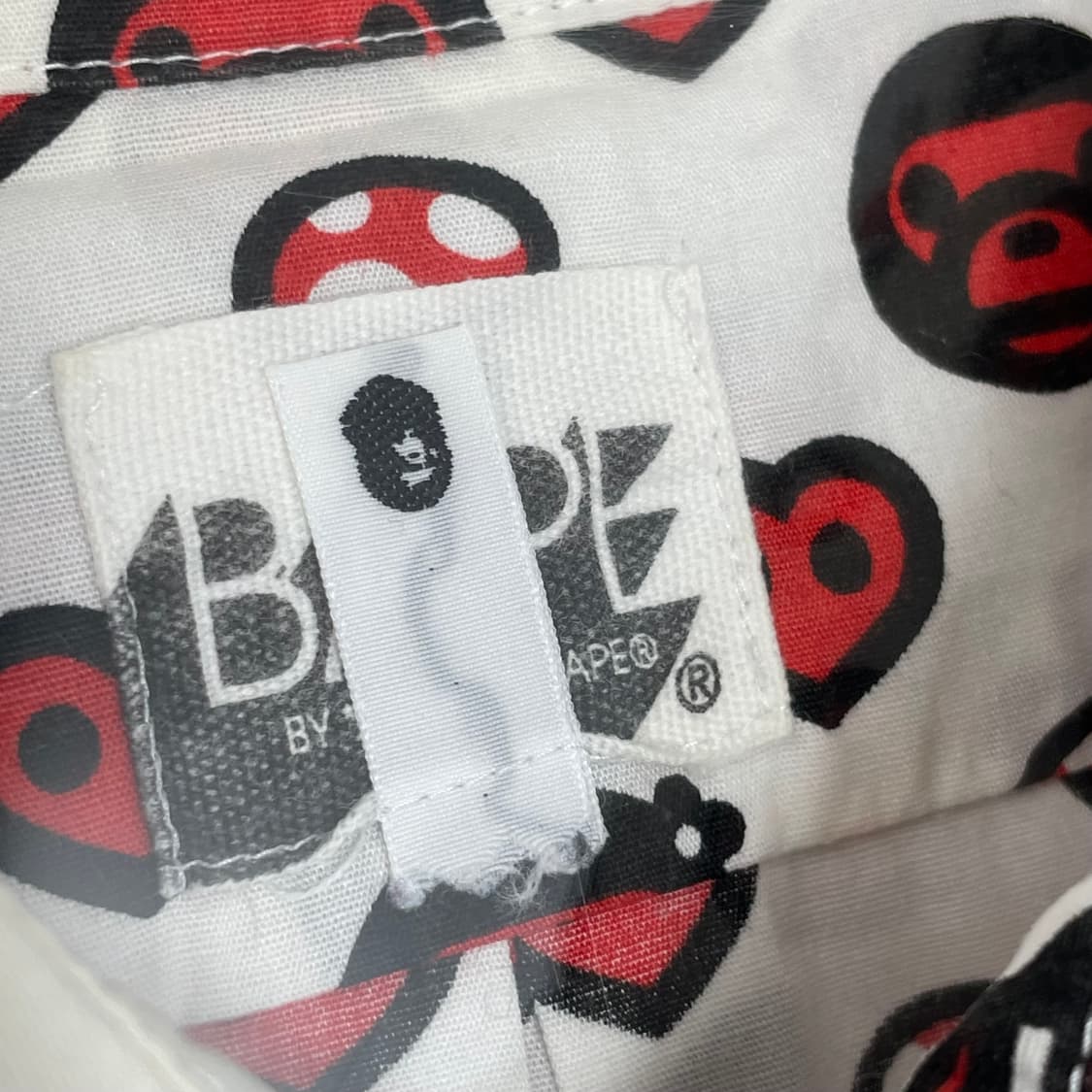 베이프 마일로 bape milo 패턴 반팔 셔츠 상품이미지3
