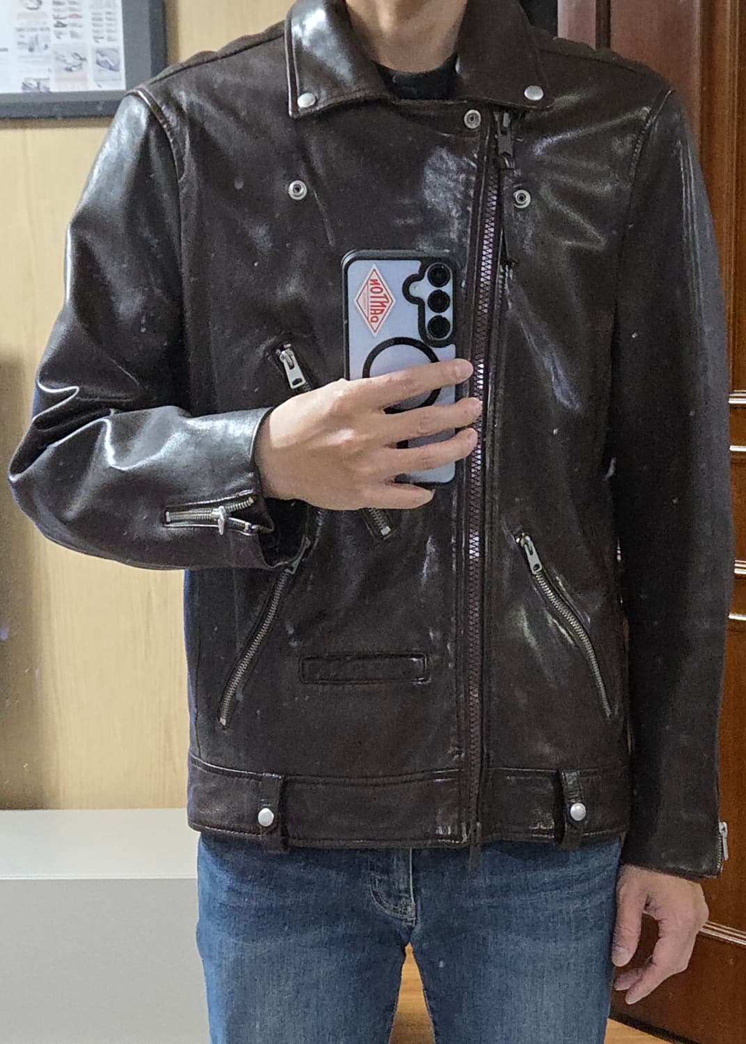 (착샷) 올세인츠 가죽자켓 무이어 바이커 muir 상품이미지9