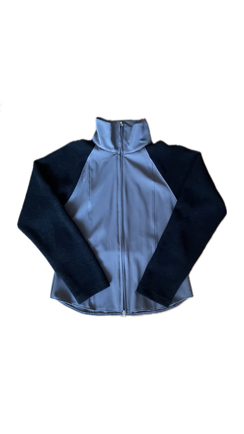 투톤 집업 재킷 상품이미지1