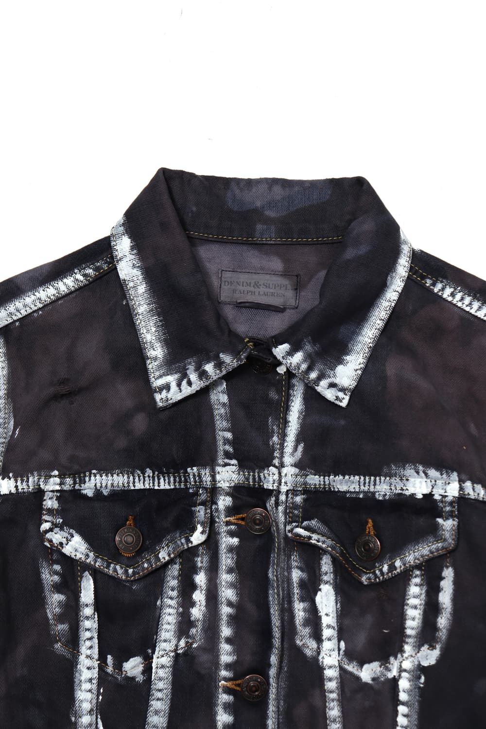  리메이크 성조기 데님 자켓 상품이미지5