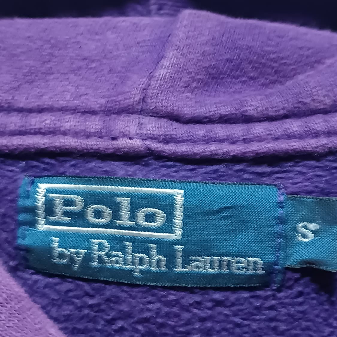 폴로 랄프로렌 헤리티지 로고 퍼플 후드티 상품이미지3