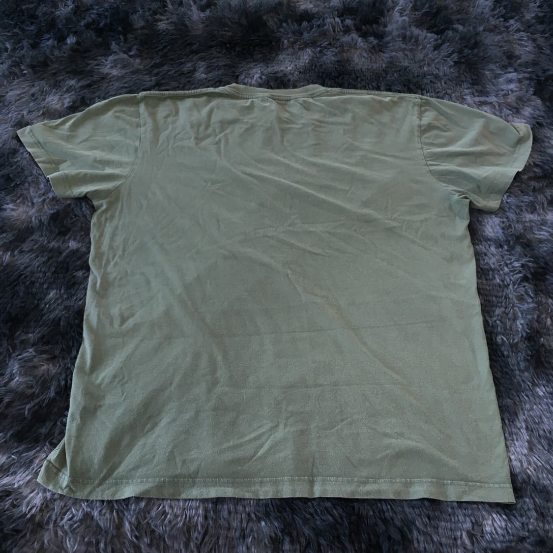 투티/A8 DEUS 반팔 카키 프린팅 티셔츠 2XL 빈티지 상품이미지2
