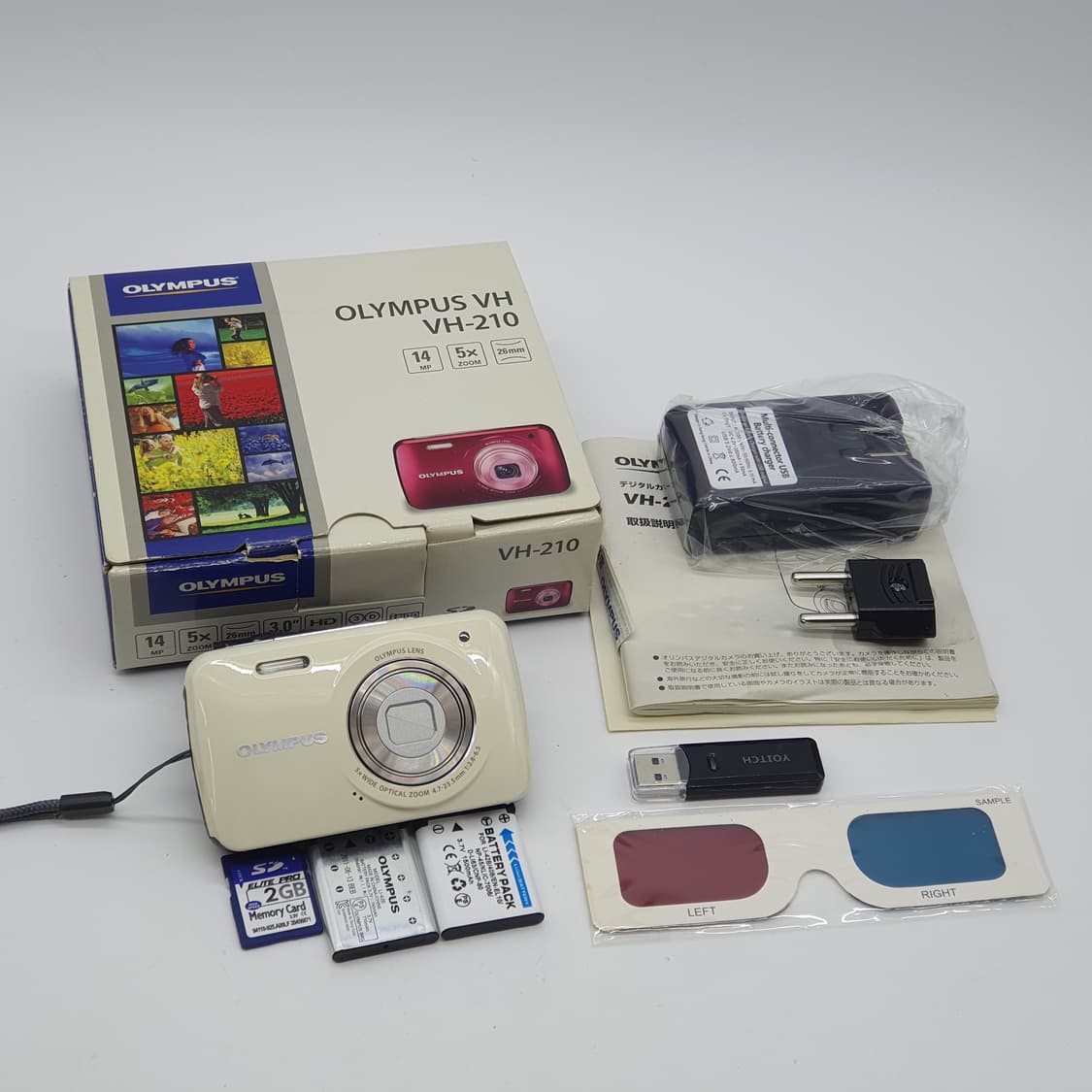 올림푸스 VH-210 박스  로즈 핑크글로시💗 빈티지 디카 디지털카메라 상품이미지10