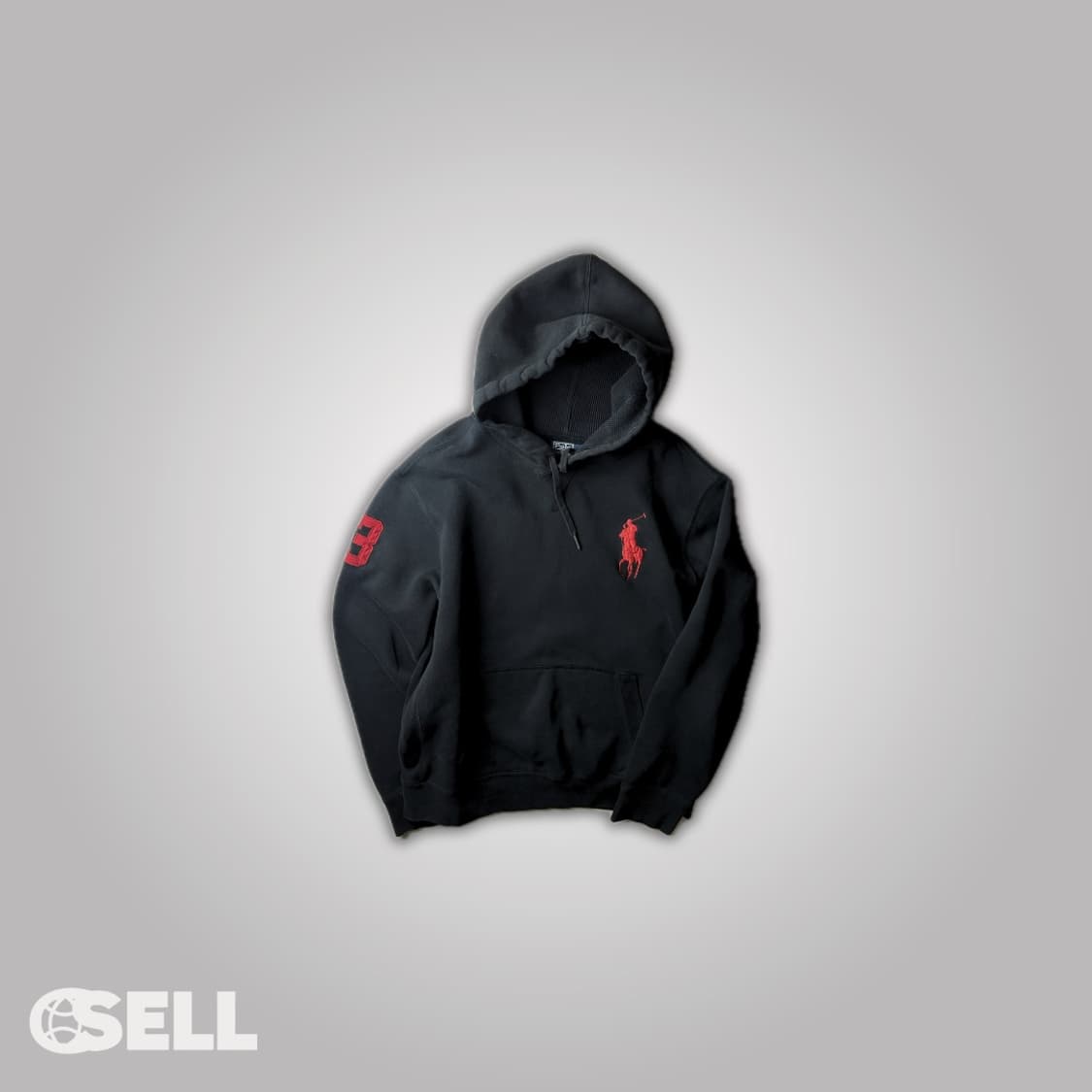 폴로 빅포니 검빨 후드티 상품이미지1