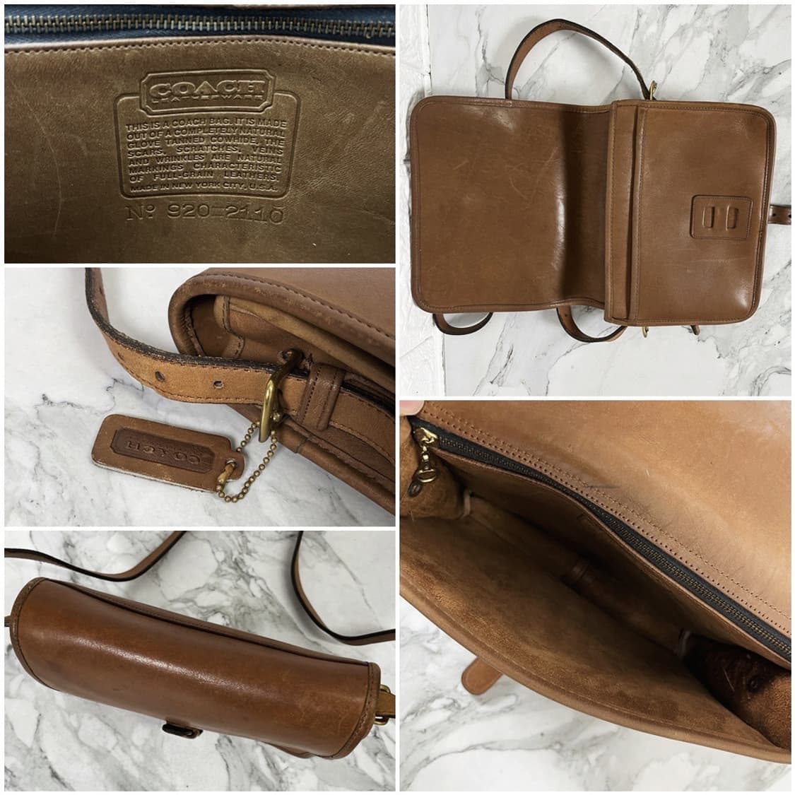 Old Coach 2110 Vintage Leather Crossbody 상품이미지7