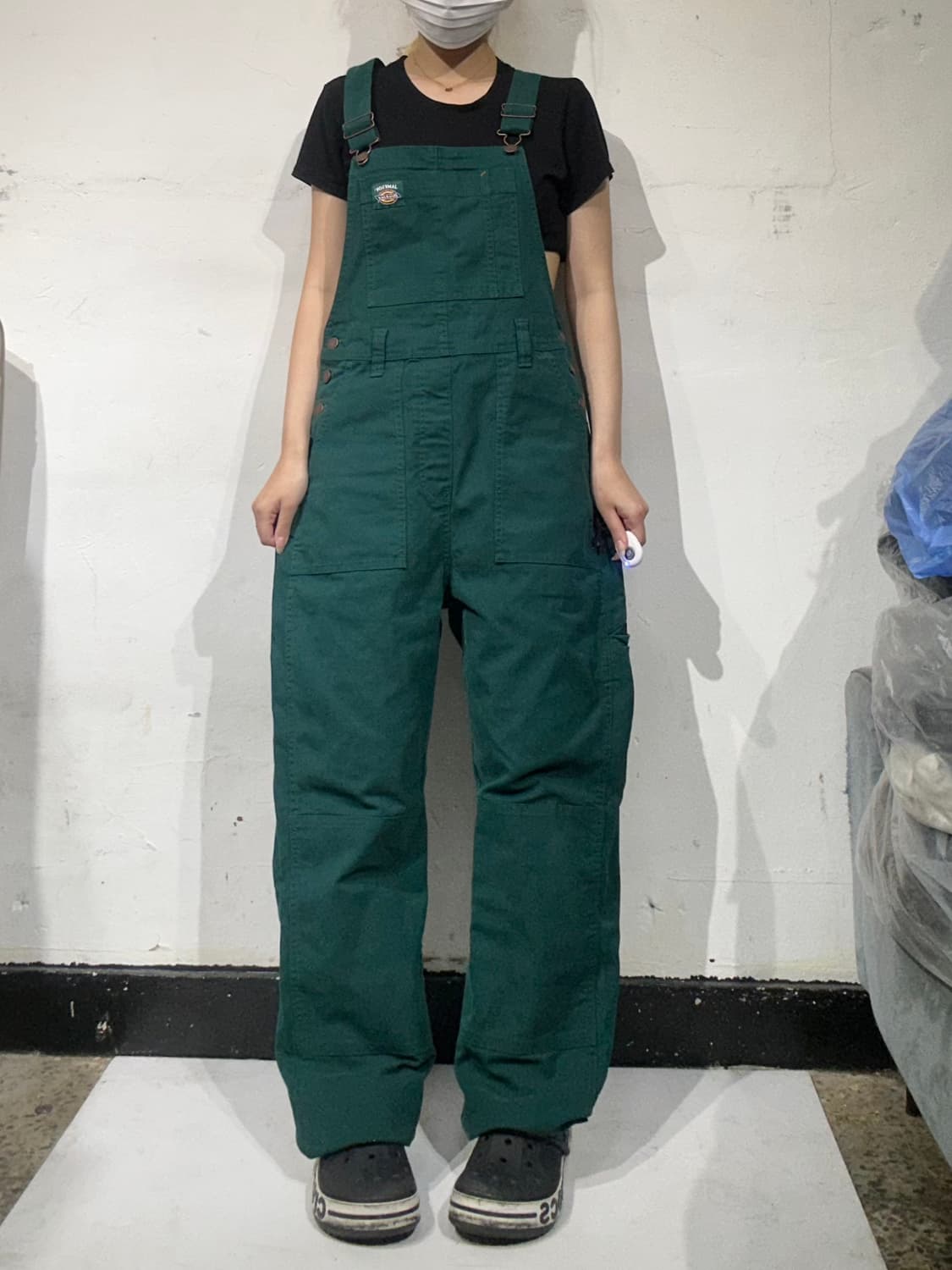 디키즈 jameson 딥 그린 워크 오버롤 멜빵 바지  상품이미지2