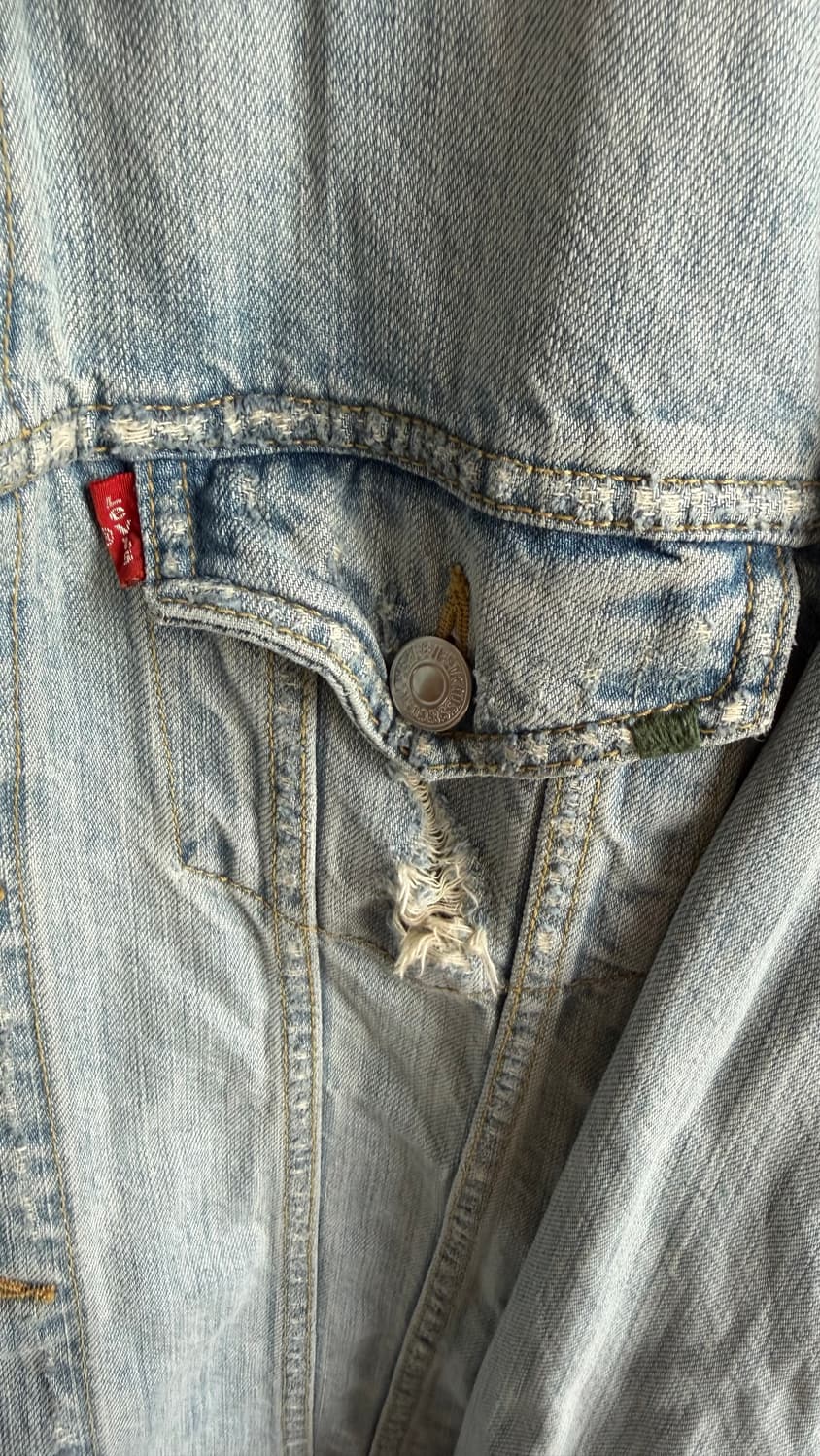 리바이스 70505 보로 3세대 데님자켓 (리페어 빈티지) 상품이미지9