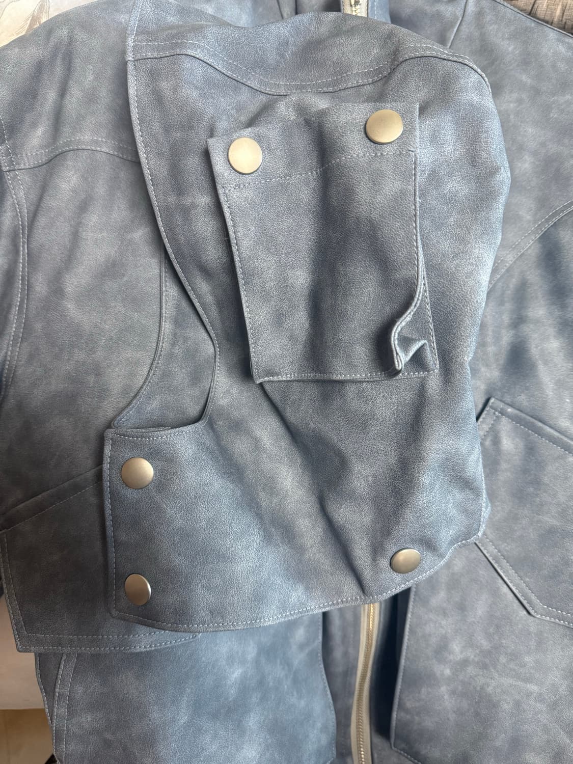 full of sun 레더 패딩 상품이미지4