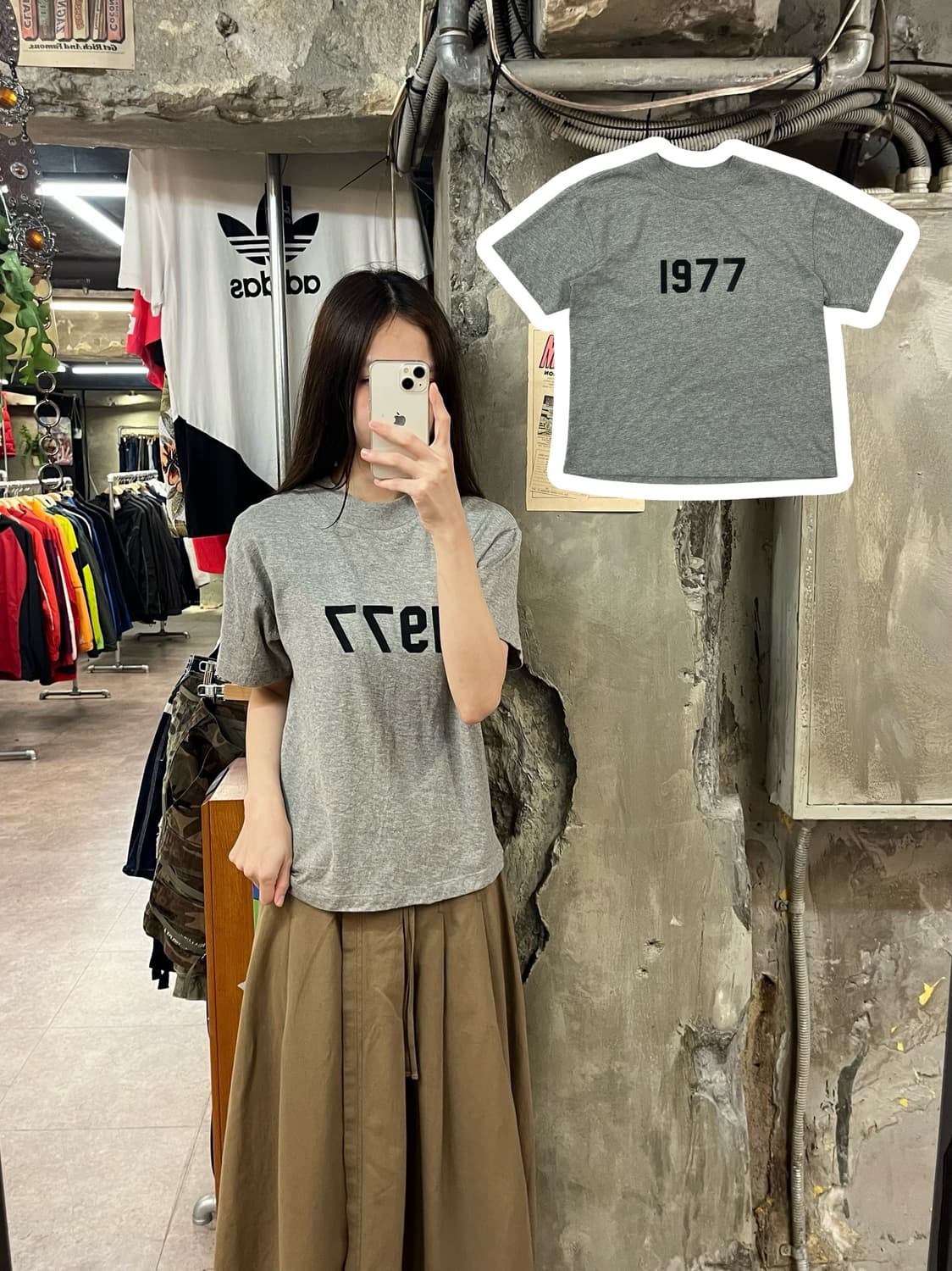 피어오브갓 에센셜 반팔티 그레이 S #csz1562 상품이미지1