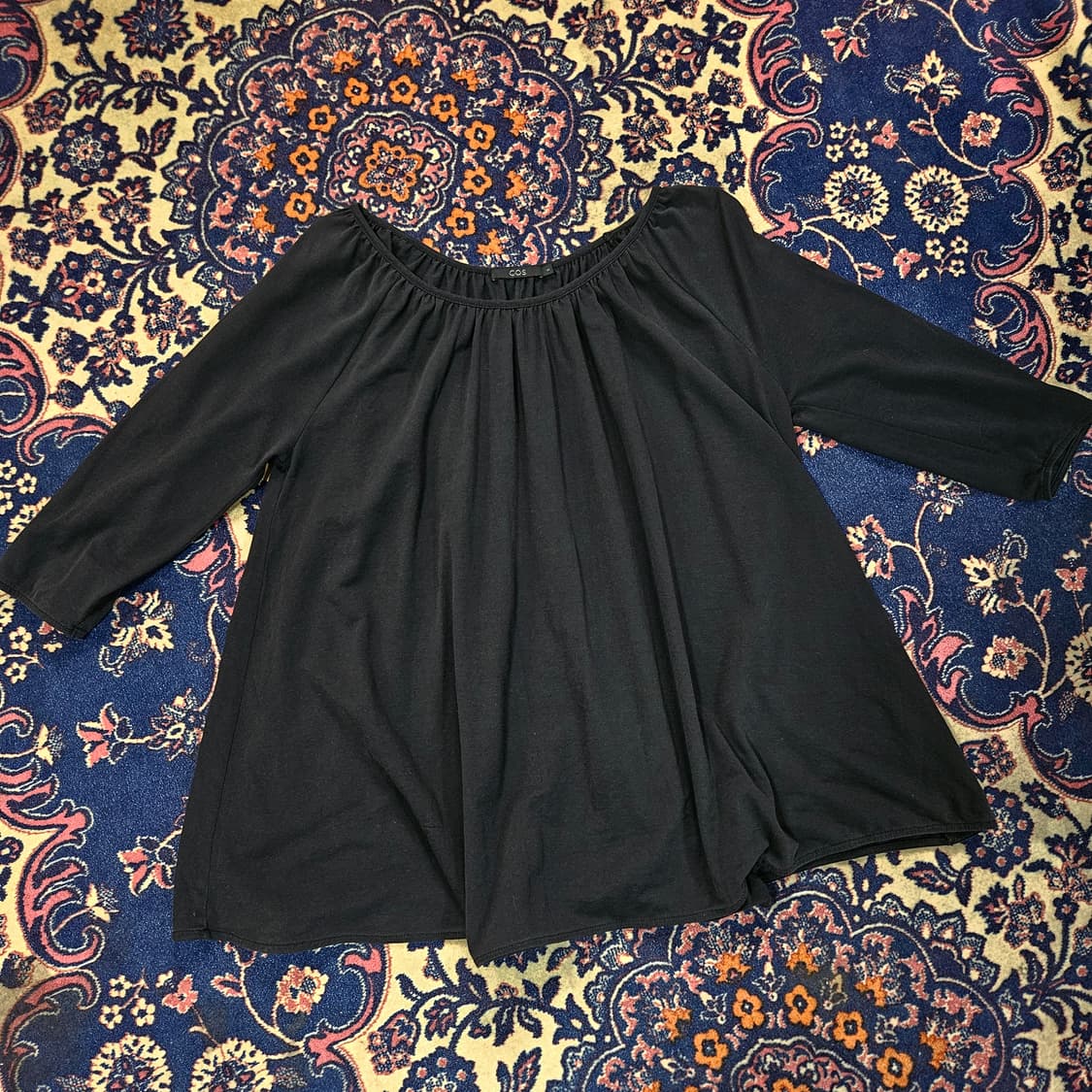 코스(COS) 코튼 셔링 주름 블라우스 S 상품이미지1