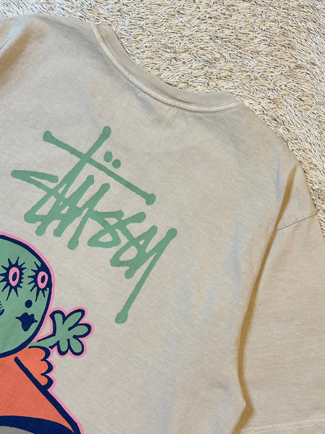 스투시 STUSSY 돌리 피그먼트 다이드 반팔 티셔츠 내츄럴 상품이미지1